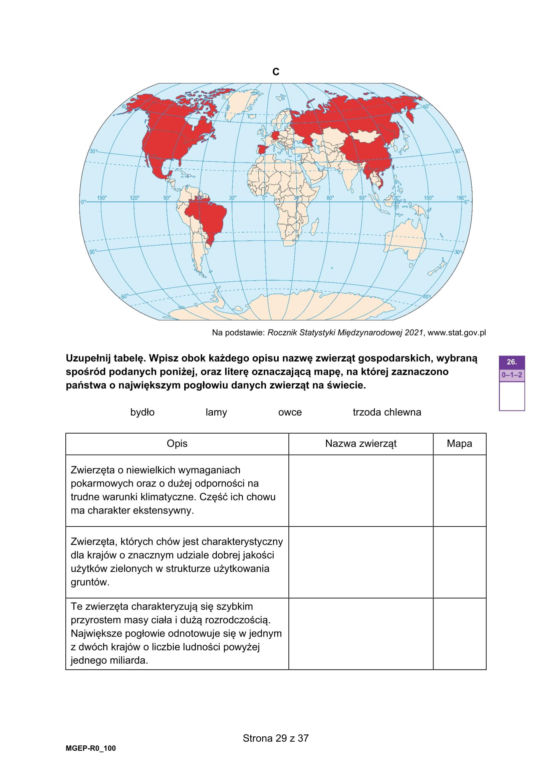 Matura próbna 2026: geografia rozszerzona ARKUSZE CKE + ODPOWIEDZI do ściągnięcia PDF, JPG