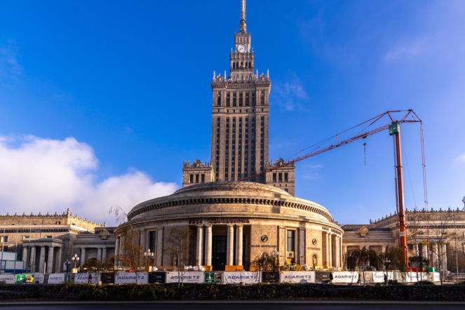 Sala Kongresowa w Warszawie w remoncie