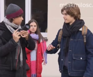 M jak miłość odc. 1664. Basia (Karina Woźniak), Dawid (Iwo Wiciński), Antek Nieśpielak (Franciszek Szymański),