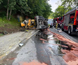 Śmiertelny wypadek w Śląskiem. Betoniarka zmiażdżyła rowerzystkę