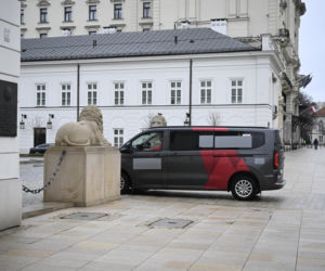 Kacper Tomasiak i skoczkowie u prezydenta