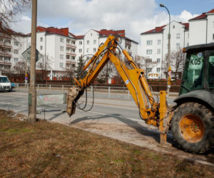 Praca wre na „obwodnicy” Gocławia