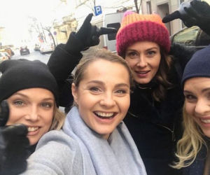 Przyjaciółki. Zuza (Anita Sokołowska), Inga (Małgorzata Socha), Anka (Magdalena Stużyńska), Patrycja (Joanna Liszowska)