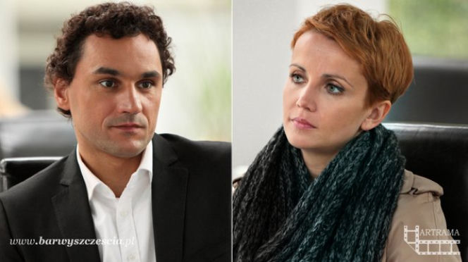 BARWY SZCZĘŚCIA odc. 860. Piotr Walawski (Piotr Jankowski), Marta (Katarzyna Zielińska)
