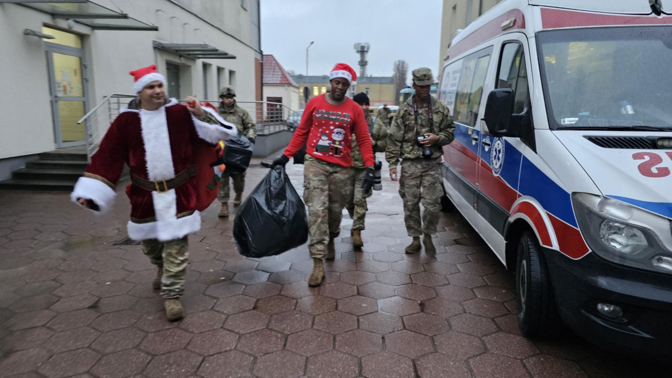 Marsz żołnierzy US ARMY w Drawsku Pomorskim 