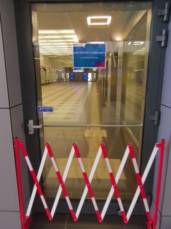 Awaria na dworcu w Szczecinie