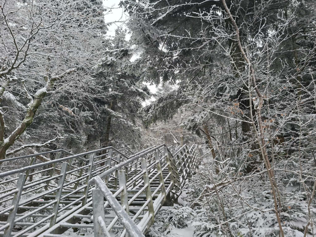 Majestatycznie, zimowo, jak w bajkowej Narnii. Tak Nowy Rok wita Święty Krzyż