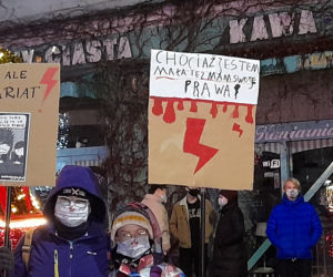 Protest kobiet w Sosnowcu