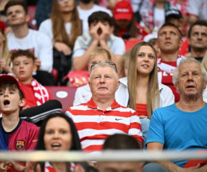 Kibice na meczu Polska-Nigeria