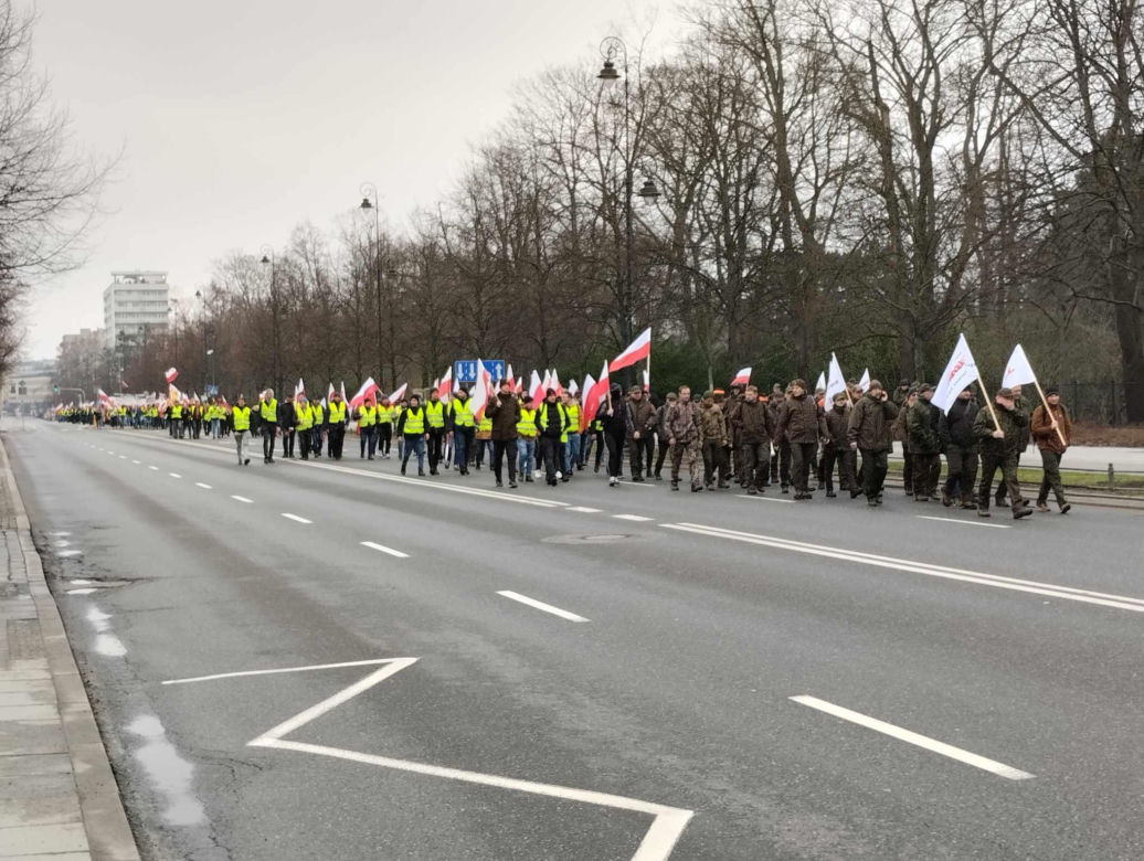 Protest w Warszawie 