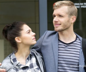 M jak miłość odcinek 1168. Iza (Adriana Kalska), Artur (Tomasz Ciachorowski)