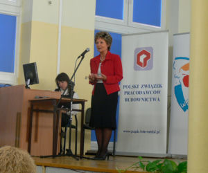 Teresa Lesiak, dyrektor Technikum Budowlanego nr. 5 im. prof. Stefana Bryły