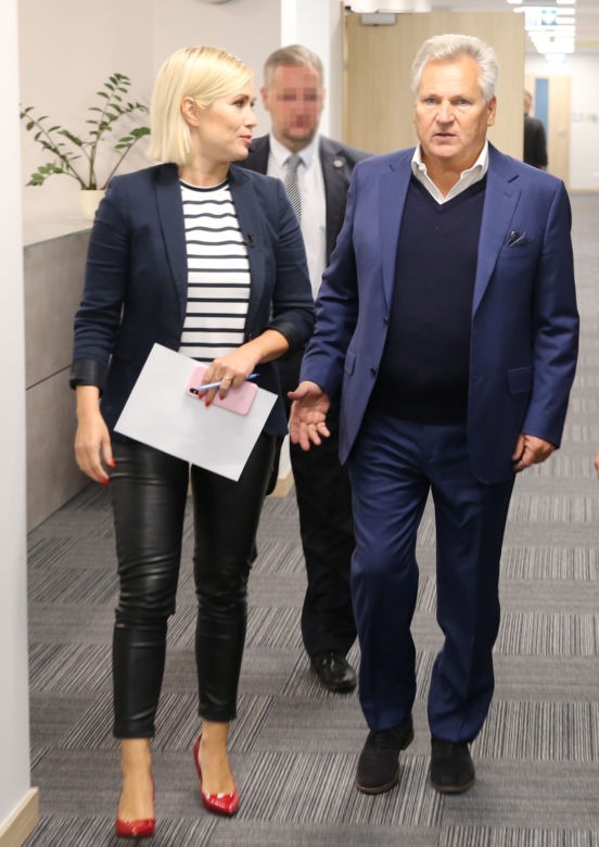 Aleksander Kwaśniewski w redakcji Super Expressu