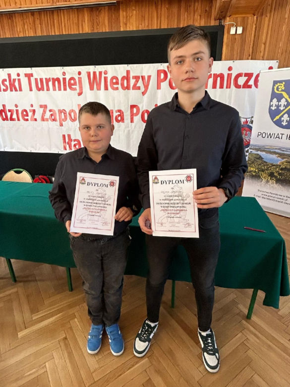 Powiatowe Eliminacje Ogólnopolskiego Turnieju Wiedzy Pożarniczej "Młodzież Zapobiega Pożarom"