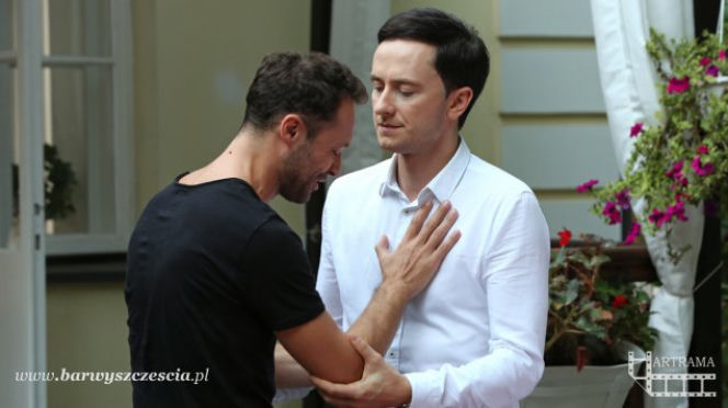Barwy szczęścia odc. 1400. Władek Cieślak (Przemysław Stippa), Maciek (Tomasz Mycan)