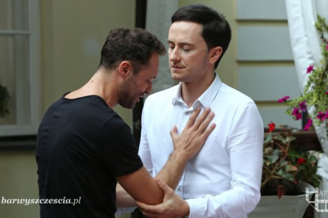 Barwy szczęścia odc. 1400. Władek Cieślak (Przemysław Stippa), Maciek (Tomasz Mycan)