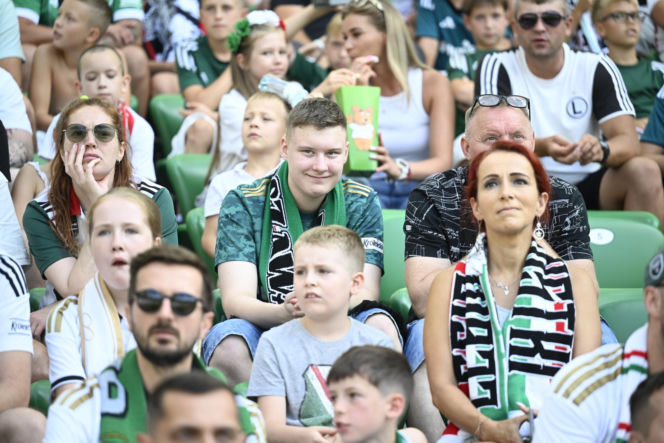 Legia Warszawa - Zagłębie Lubin: Zdjęcia kibiców