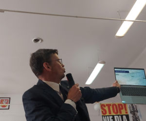 Spotkanie w sprawie budowy masztu 5 G w Płoskiem