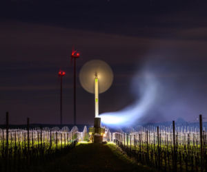 Przymrozki w winnicy - podgrzewanie winorośli