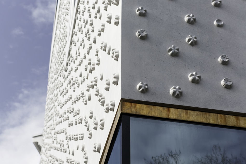 Elewacja betonowa, Muzeum Vorarlberg w Bregenz