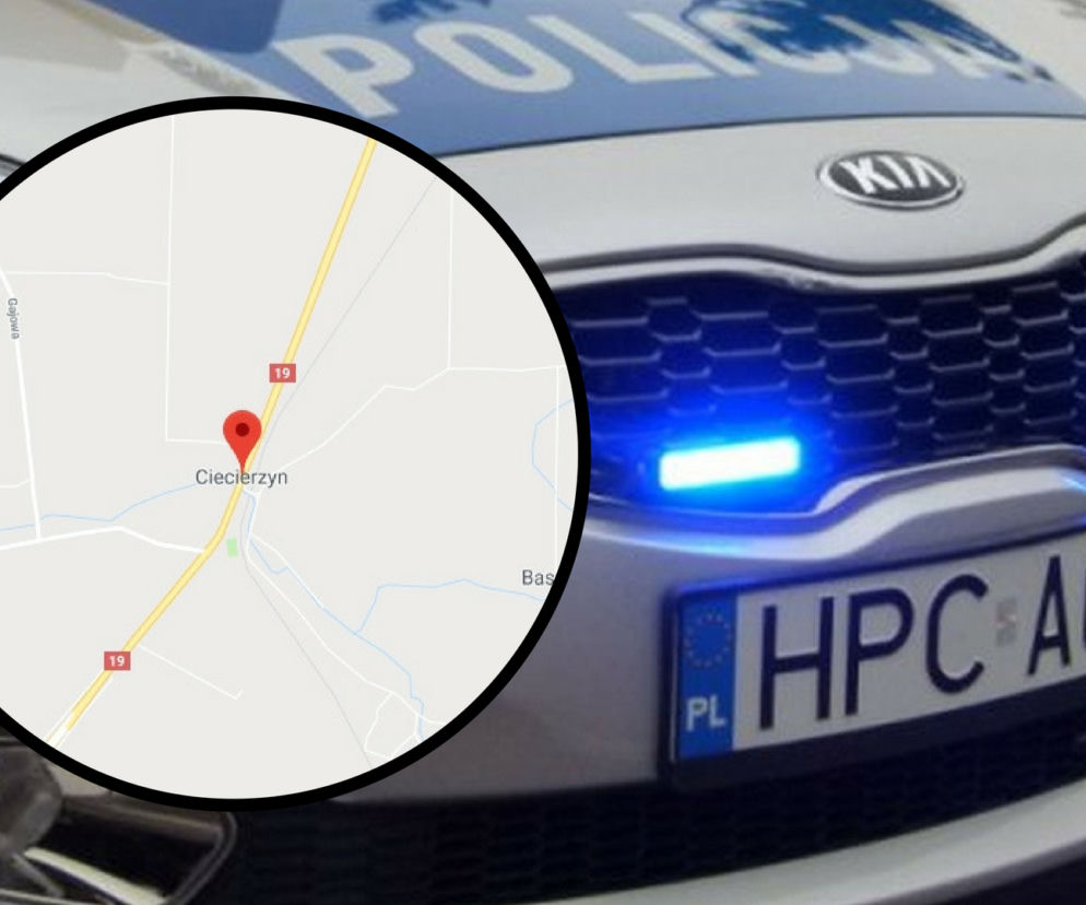 Duże utrudnienia na DK 19. Zderzenie busa i ciężarówki w Ciecierzynie