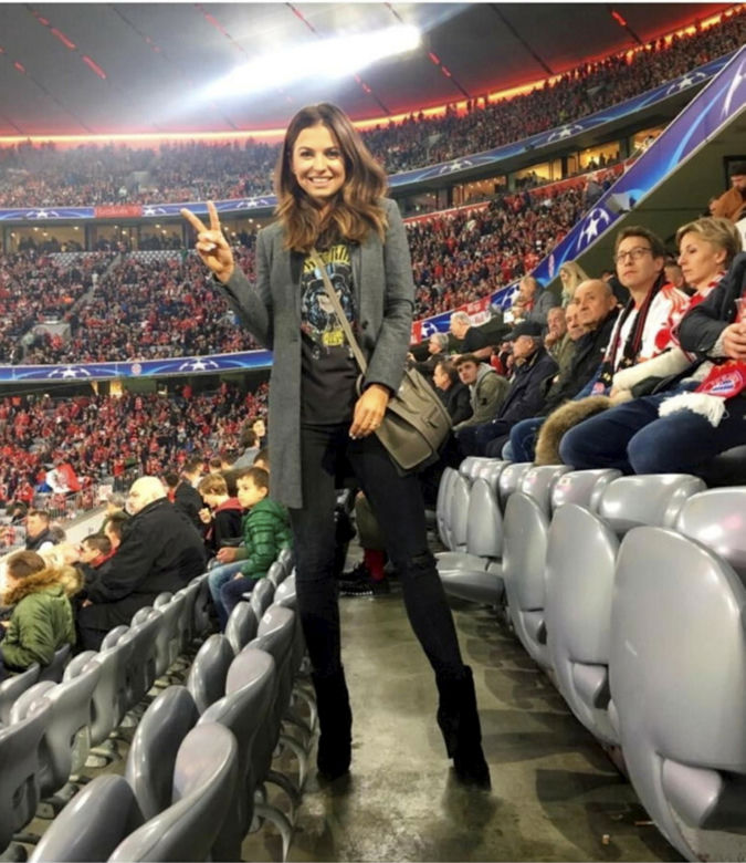 Anna Lewandowska na meczach