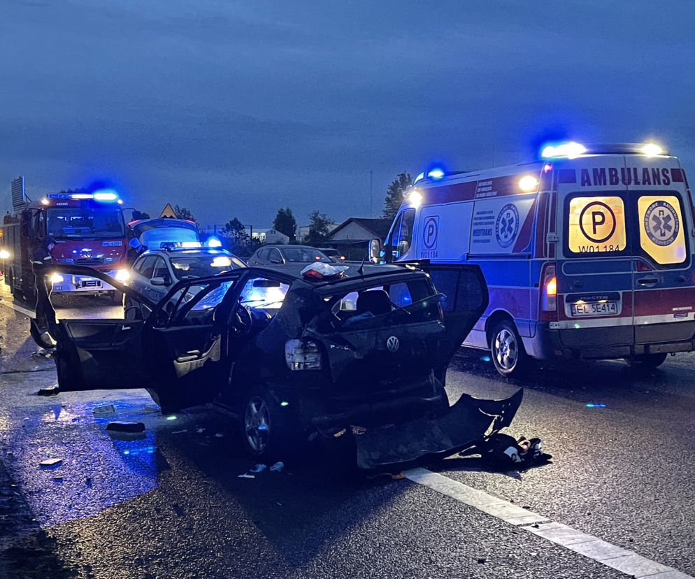 Dramatyczny wypadek na S8! Samochód w płomieniach