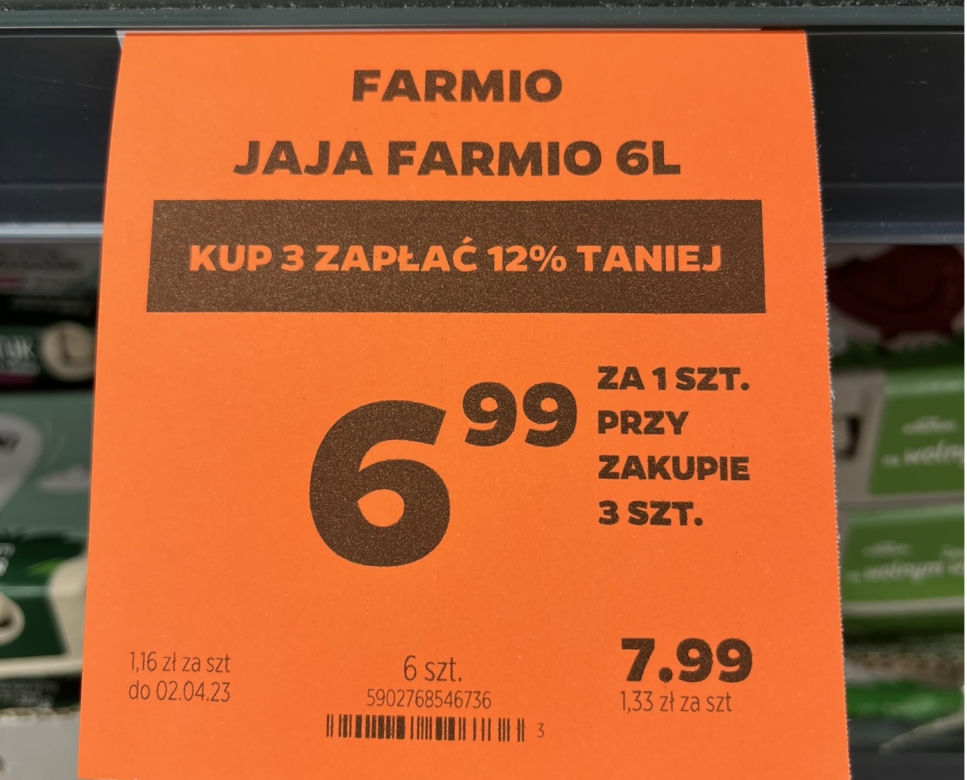 Porównanie paragonów 2019 i 2023