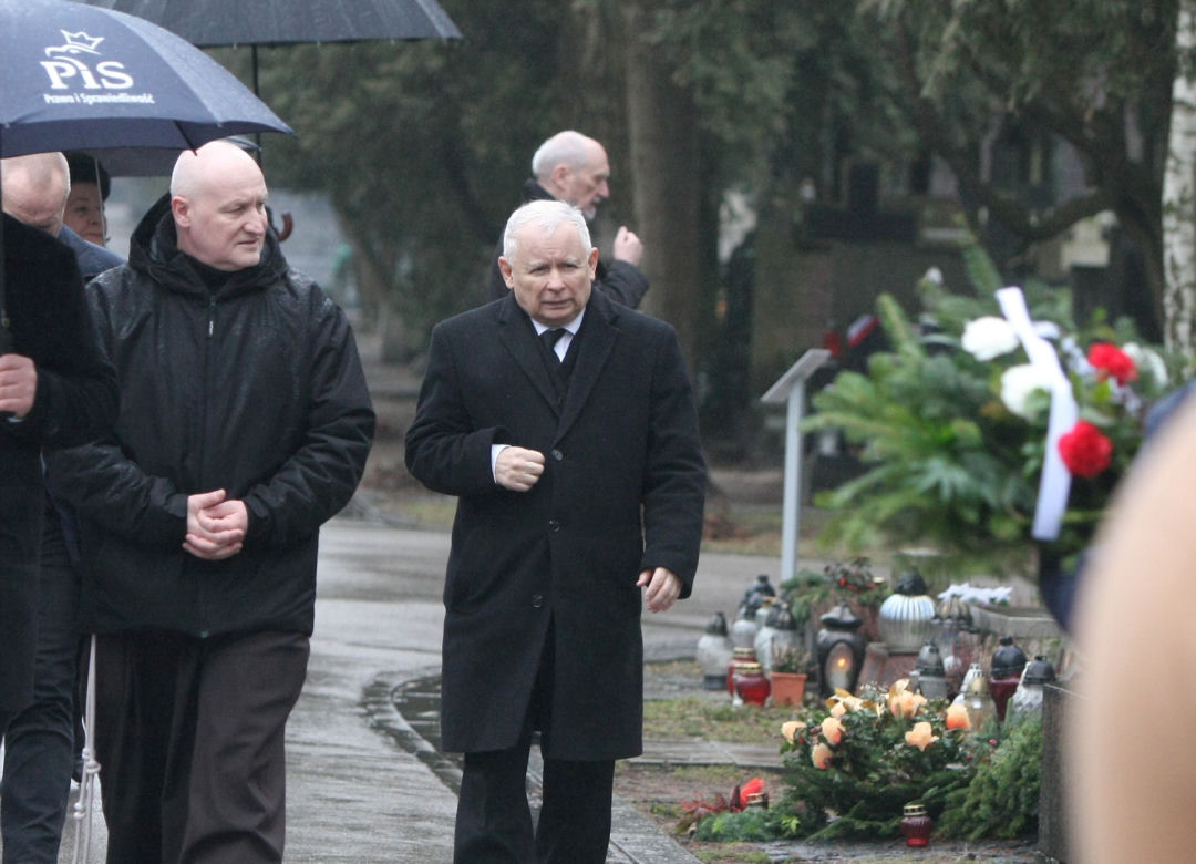 Jarosław Kaczyński na obchodach miesięcznicy smoleńskiej