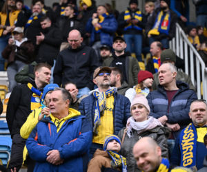Arka Gdynia - Widzew Łódź: Zdjęcia kibiców i zawodników z meczu 25. kolejki PKO BP Ekstraklasy