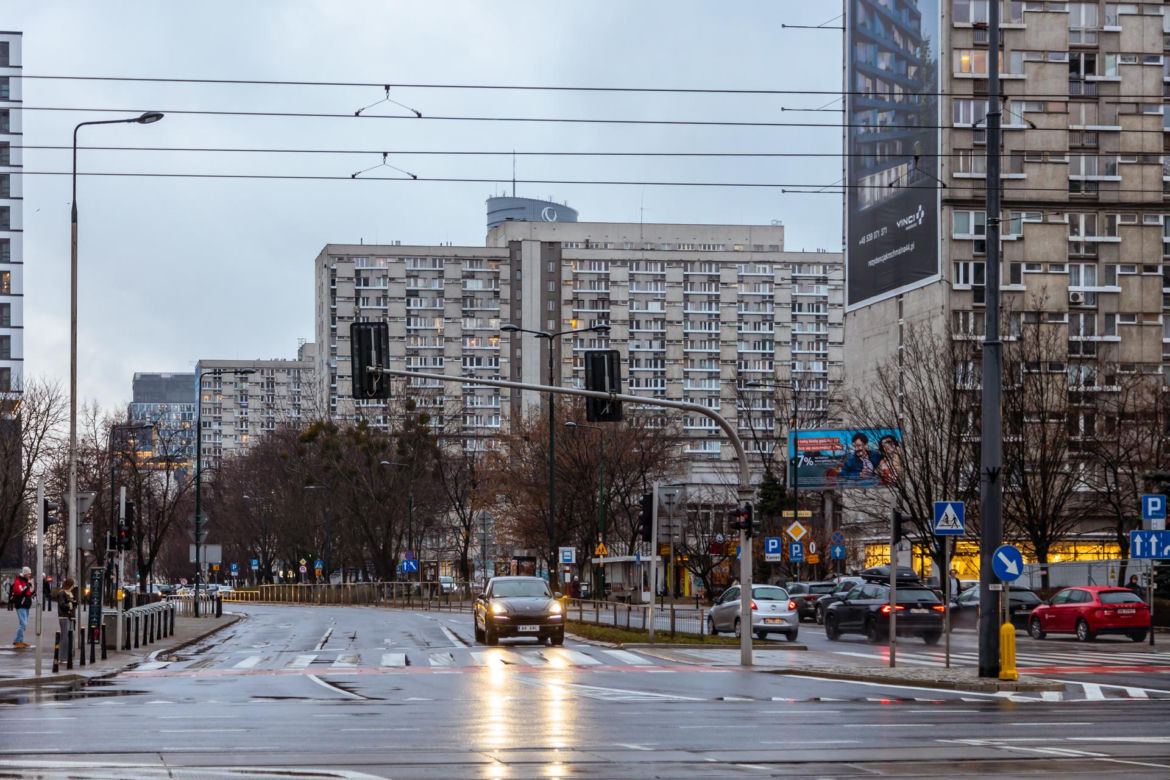 Ulica Grzybowska w Warszawie przed przebudową