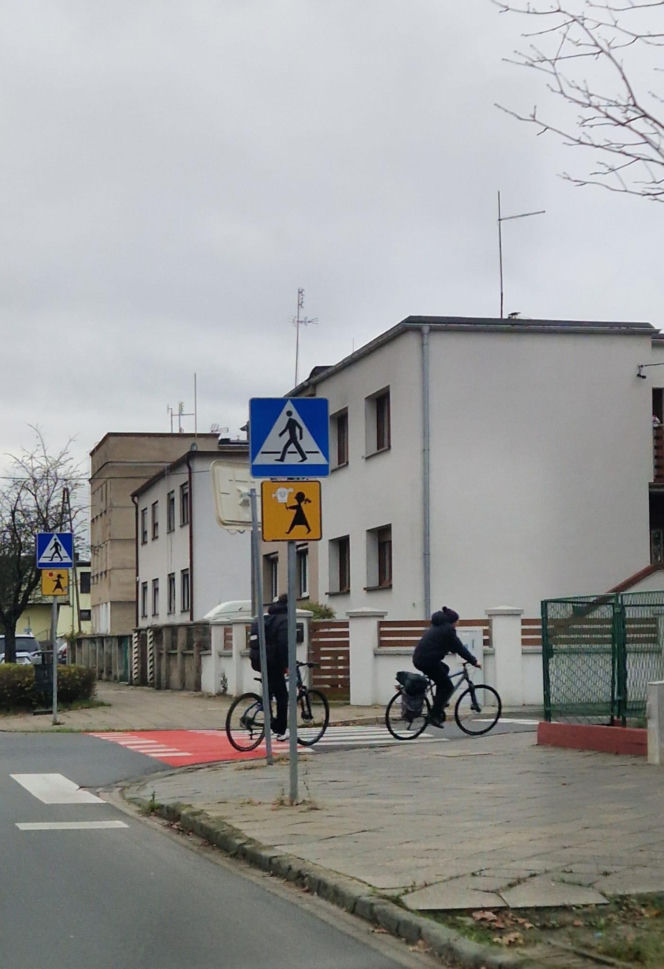 Przejścia pieszo-rowerowe na Zatorzu