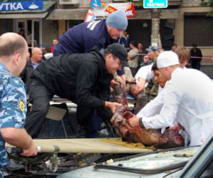 Eksplozja bazarze we Władykaukazie w Osetii Północnej  