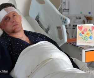 M jak miłość odc. 1159. Artur Rogowski (Robert Moskwa) w szpitalu po wypadku