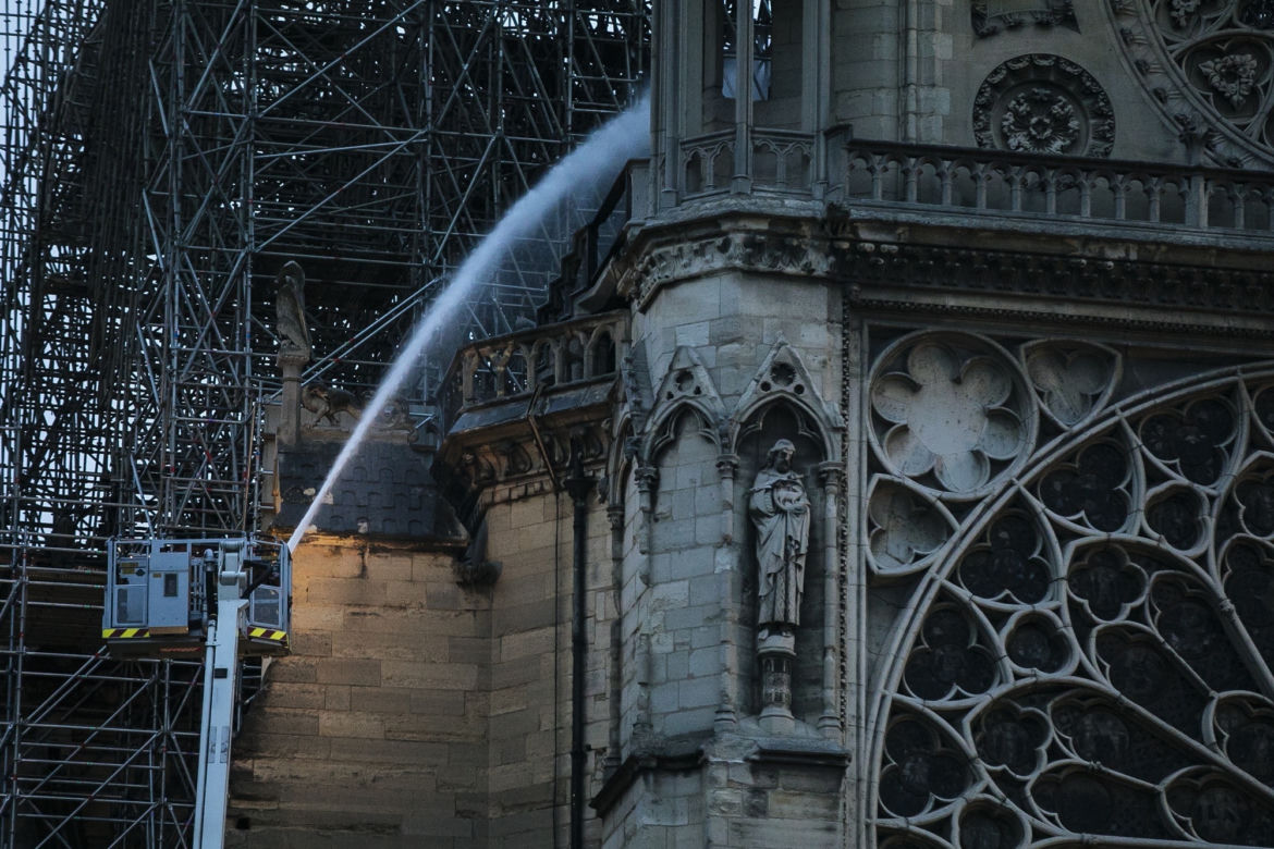 pożar katedry Notre-Dame w Paryżu (15.04.2019)