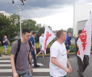 Związkowa Solidarność w MAN BUS nadal protestuje! Dziś przed zakładem było głośno