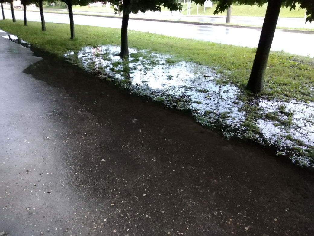 Gwałtowna ulewa nad Radomiem