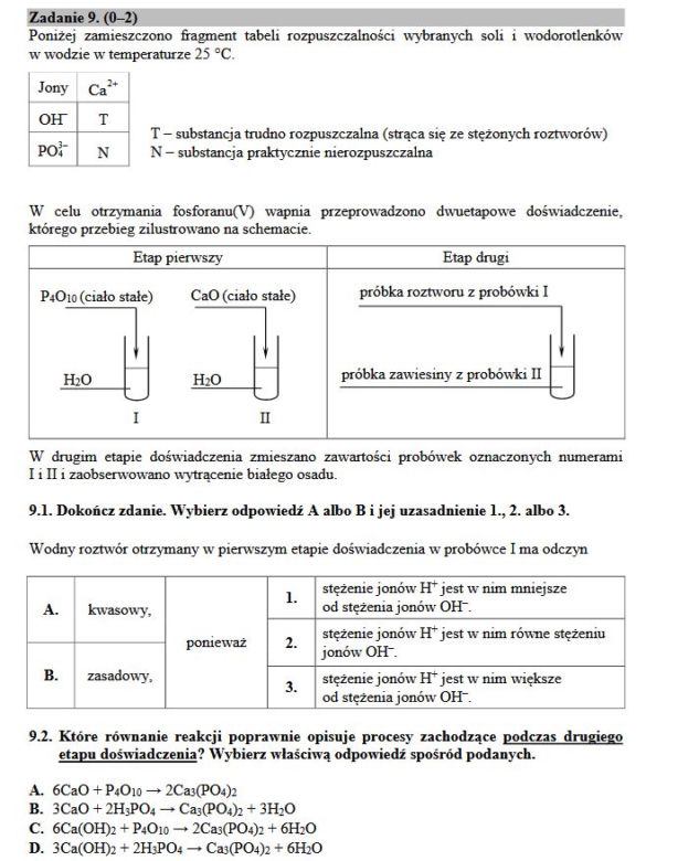 Egzamin gimnazjalny 2017 część przyrodnicza