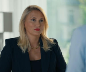 Barwy szczęścia, odcinek 3301. Justyna (Sylwia Juszczak-Krawczyk), Mirek (Oliwier Kozłowski)