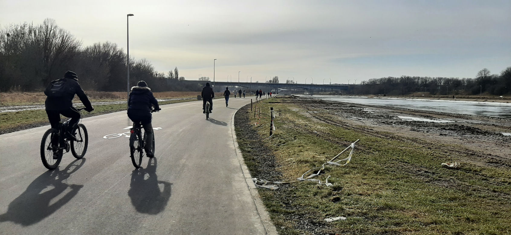 Tłumy nad Wartą w Poznaniu - 20.02.2021