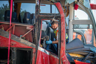 Wstrząsająca relacja kierowcy autokaru. „Zorientowałem się, że jest tragedia”