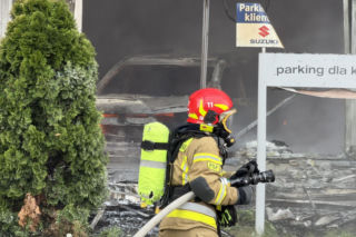 Pożar w Warszawie na Krasnobrodzkiej