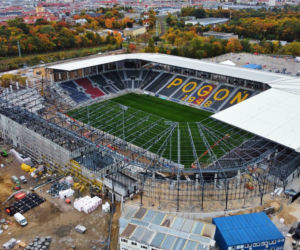 Budowa stadionu w Szczecinie - październik 2021