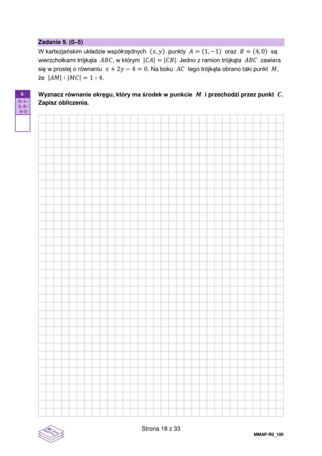 Matura 2026 z matematyki ROZSZERZONEJ - arkusz