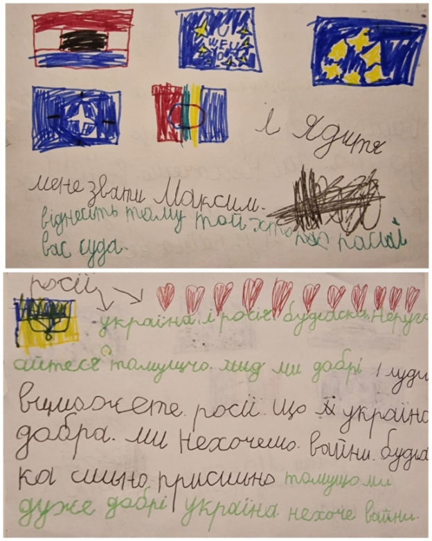 Jak ukraińskie dzieci widzą wojnę? Wstrząsające rysunki z oblężonej Ukrainy 