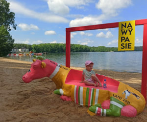 Olsztyn. Nowa atrakcja w mieście. Można zrobić sobie zdjecie z RÓŻOWĄ KROWĄ! [ZDJĘCIA]