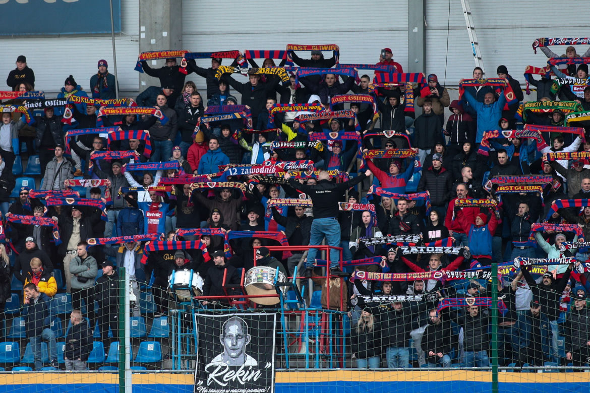 Piast Gliwice - Lech Poznań ZDJĘCIA KIBICÓW 