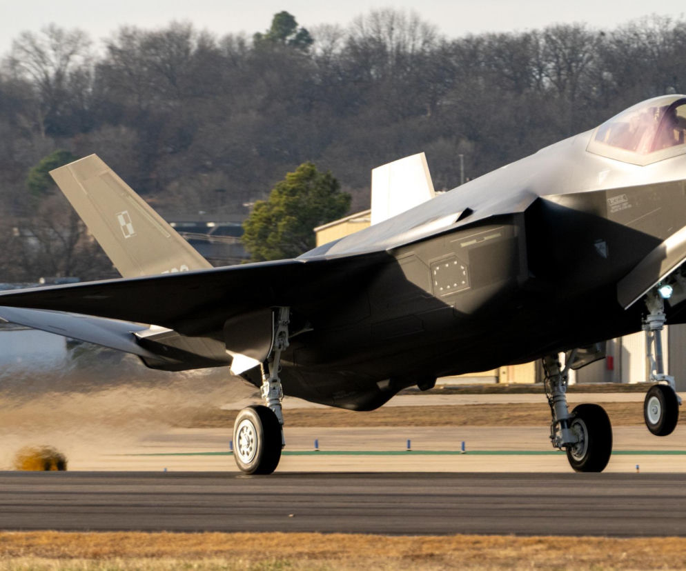 Ósmy polski F-35 Husarz w Ebbing. Amerykanie pokazali zdjęcia myśliwca