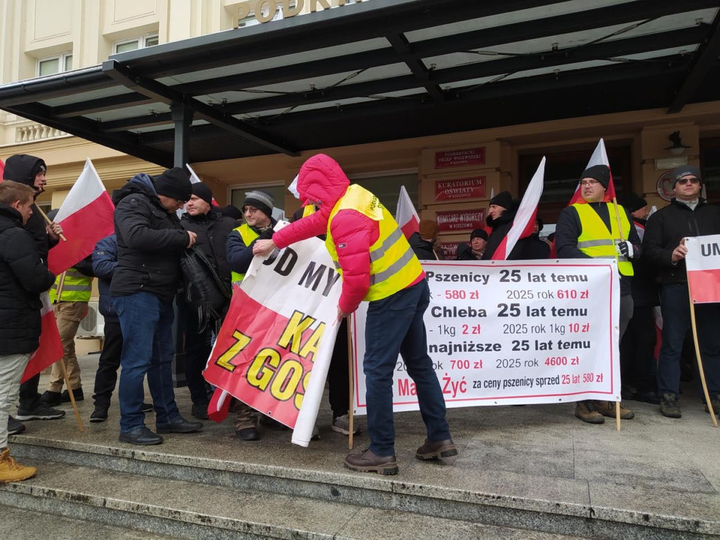 Protest rolników w Rzeszowie. „Będziemy tracić z roku na rok”