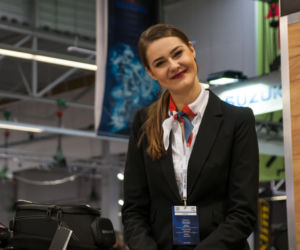Hostessy na Warsaw Motorcycle Show